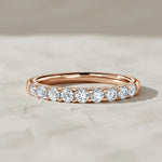 Load image into Gallery viewer, Round Cut Lab Grown Diamond Eternity Ring 0.30 CTW | 3/4th Band in 9K, 14K, 18K White, Yellow, Rose Gold | SGL Certified Jewelry