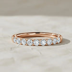 Load image into Gallery viewer, Round Cut Lab Grown Diamond Eternity Ring 0.30 CTW | 3/4th Band in 9K, 14K, 18K White, Yellow, Rose Gold | SGL Certified Jewelry Jwalin Jewels