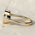 Load image into Gallery viewer, Diamond Three Stone Ring | Bezel Set Oval Cut 2 CT + 1 CT F+ VS+ | 14K Solid Gold Gold Jewelry for Bridal, Gift, Custom, Modern Style