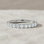 Load image into Gallery viewer, Round Cut Lab Grown Diamond Eternity Ring 0.30 CTW | 3/4th Band in 9K, 14K, 18K White, Yellow, Rose Gold | SGL Certified Jewelry