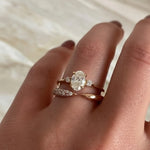 Load image into Gallery viewer, Stackable Ring / 14k Gold Pave Diamond Open Cuff Claw Diamond Ring / Minimal Dainty Stacking Diamond Ring by Jwelin Jewelry Jwalin Jewels