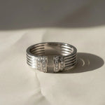 Load image into Gallery viewer, Lab Grown Diamond Cuff Ring, 14K Solid Gold, Pave & Prong Setting, Stackable, Bridal, Promise, Trendy Statement Jewelry for Women Jwalin Jewels