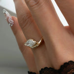 Load image into Gallery viewer, Diamond Bezel Set Ring in 9K, 14K, 18K White, Yellow, or Rose Gold Handcrafted Lab-Grown Diamonds, SGL & IGI Certified Jwalin Jewels