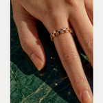 Load image into Gallery viewer, 14K Solid Gold Princess Cut Diamond Eternity Band, Lab-Grown IGI Certified