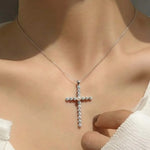 Load image into Gallery viewer, Diamond Cross Necklace Jwalin Jewels