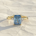 Load image into Gallery viewer, IGI Certified 2.00 Carats Pink Radiant Cut Lab Grown Diamond Engagement Ring, Radiant Shape Diamond Wedding Ring, 14k Gold Jewelry For Her