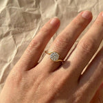 Load image into Gallery viewer, 1.00 Ctw Round Lab Diamond Ring, 14k Gold S Shape Setting, Unique Solitaire Engagement Ring Jwalin Jewels