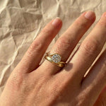 Load image into Gallery viewer, 1.00 Ctw Round Lab Diamond Ring, 14k Gold S Shape Setting, Unique Solitaire Engagement Ring Jwalin Jewels