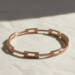 Load image into Gallery viewer, Diamond Gold Bangle Bracelet, 14K White, Yellow, Rose Gold, Pave Set, 0.27cts Lab Grown Diamonds, Modern Geometric Jewelry for Women, Gift Jwalin Jewels