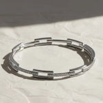 Load image into Gallery viewer, Diamond Gold Bangle Bracelet, 14K White, Yellow, Rose Gold, Pave Set, 0.27cts Lab Grown Diamonds, Modern Geometric Jewelry for Women, Gift Jwalin Jewels