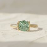 Load image into Gallery viewer, 2 Carat Lab Grown Pink Diamond Ring Pink Solitaire Cushion Engagement Ring Wedding Gift Gold Ring For Women\Girl Anniversary Gift For Wife