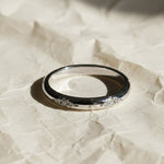 Load image into Gallery viewer, Round Cut Diamond Wedding Band Flush Set Diamond Engagement Ring Plain Solid Gold Matching Band Promise Band For Girlfriend