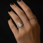 Load image into Gallery viewer, Marquise Diamond Engagement Ring Genuine Lab Grown Diamond Anniversary Ring Unique Proposal Ring for Her Six Claw Prong Setting Ring Gift Jwalin Jewels