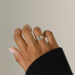 Load image into Gallery viewer, Emerald Half Bezel Lab Grown Diamond Engagement Ring, 1 to 3 CT Lab Created, Wedding Ring, Anniversary Gift, Solitaire Diamond Ring for her