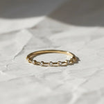 Load image into Gallery viewer, Lab Grown Diamond Eternity Ring, 14k Gold Thin Wedding Band, Stackable Bridal Jewelry, F+ VS+ Round Diamonds, Anniversary Gift Jwalin Jewels