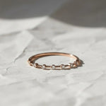Load image into Gallery viewer, Lab Grown Diamond Eternity Ring, 14k Gold Thin Wedding Band, Stackable Bridal Jewelry, F+ VS+ Round Diamonds, Anniversary Gift Jwalin Jewels