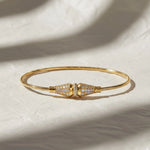 Load image into Gallery viewer, Diamond Bracelet 1.76 Carats, Micro Pavé Setting, Solid 9K & 14K Gold, Elegant Stackable Jewelry, Bridal Gift, Daily Wear Gold Jwalin Jewels