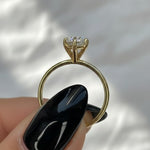 Load image into Gallery viewer, 3 Carat F VS1 IGI Certified Lab Grown Marquise Diamond 14k Gold Ring