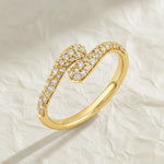 Load image into Gallery viewer, Diamond Wrap Ring, 0.26 CTW, Yellow Gold Anniversary Band
