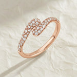 Load image into Gallery viewer, Diamond Wrap Ring, 0.26 CTW, Yellow Gold Anniversary Band