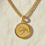 Load image into Gallery viewer, Gold Amulet Necklace with Hummingbird Pendant, Lab Grown Diamonds, Pave Set, Symbolic Jewelry, Gift for Mom, Luxury Talisman Necklace Jwalin Jewels