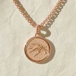 Load image into Gallery viewer, Gold Amulet Necklace with Hummingbird Pendant, Lab Grown Diamonds, Pave Set, Symbolic Jewelry, Gift for Mom, Luxury Talisman Necklace Jwalin Jewels