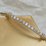 Load image into Gallery viewer, Pave Diamond Bar Beaded Bracelet in 14k Gold | Lab Grown VS+ Diamonds | Elegant Minimalist Jewelry for Her, Gifts for Mom & Bridesmaids Jwalin Jewels