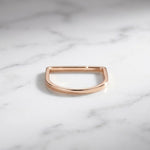 Load image into Gallery viewer, Half Eternity Band Ring Lab Diamond Wedding Band Unique style Bridal Ring Women Comfort Fit Flat Band in Yellow Gold Dainty Ring