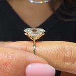 Load image into Gallery viewer, 3 Carat Oval Engagement Ring with Side Round Cut Lab Grown Diamonds, Prong Setting, SGL & IGI Certified, Custom Gold Options, Bridal Jewelry Jwalin Jewels