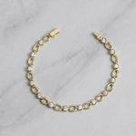 Load image into Gallery viewer, Tennis Bracelet, Diamond Tennis Bracelet, Dainty Bracelet, Minimalist Bracelet, 14K Solid Gold Tennis Bracelet, Gold Bracelet