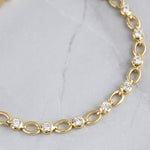 Load image into Gallery viewer, Tennis Bracelet, Diamond Tennis Bracelet, Dainty Bracelet, Minimalist Bracelet, 14K Solid Gold Tennis Bracelet, Gold Bracelet