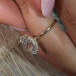 Load image into Gallery viewer, 3 Carat Oval Engagement Ring with Side Round Cut Lab Grown Diamonds, Prong Setting, SGL & IGI Certified, Custom Gold Options, Bridal Jewelry Jwalin Jewels