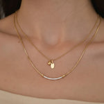 Load image into Gallery viewer, Lab Grown Diamond Bar Necklace 14K Gold, Pave Setting, Elegant Pendant, Anniversary Gift for Her, Women's Gold Jewelry Jwalin Jewels