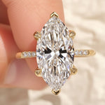 Load image into Gallery viewer, IGI Certified 2 Carat Marquise Lab Diamond 14k Gold Engagement Ring