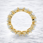 Load image into Gallery viewer, 4CT Multi Shape Brilliant Cut Lab grown Diamond Eternity Band, Multi Shape Wedding Band for her, Wedding Proposal Multi Shape Band