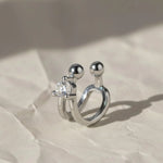 Load image into Gallery viewer, Gold Ear Cuff | No-Piercing Gold Earring | 14K Gold Conch Cuff | Gold Cartilage Hoop | Minimal Fake Ear Piercing Jwalin Jewels