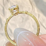 Load image into Gallery viewer, 18K Yellow Gold Lab Grown Diamond Ring, US Size 4 to 12