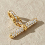 Load image into Gallery viewer, Diamond Bar Necklace, Gold Bar Necklace, Modern Jewelry, Pave Pendant, Lab Grown Diamond, 14K White Yellow Rose Gold, Layered Necklace Jwalin Jewels