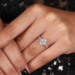 Load image into Gallery viewer, 2.00 Carat Oval Lab Grown Diamond Engagement Ring, 14k Gold, IGI Certified