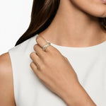 Load image into Gallery viewer, 14k Gold Rope Braid Stack Ring with Micro Pave Diamonds - Handcrafted Fine Jewelry on Etsy - Unique Design for Everyday or Special Occasions Jwalin Jewels