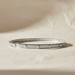 Load image into Gallery viewer, Lab Grown Diamond 4.5mm Bracelet, 14K Gold Stackable Bangle,Minimalist Heart Jewelry,Anniversary Gift for Her, VS+ Clarity,Certified Jewelry Jwalin Jewels