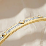 Load image into Gallery viewer, Lab Grown Diamond 4.5mm Bracelet, 14K Gold Stackable Bangle,Minimalist Heart Jewelry,Anniversary Gift for Her, VS+ Clarity,Certified Jewelry Jwalin Jewels