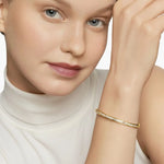 Load image into Gallery viewer, Lab Grown Diamond 4.5mm Bracelet, 14K Gold Stackable Bangle,Minimalist Heart Jewelry,Anniversary Gift for Her, VS+ Clarity,Certified Jewelry Jwalin Jewels