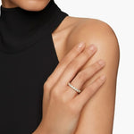 Load image into Gallery viewer, 14k Gold Round Diamond Full Eternity Pave Setting Diamond Wedding Ring, Round Diamond Stacking Ring, Statement Diamond Ring For Women Jwalin Jewels