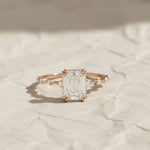 Load image into Gallery viewer, Lab Grown Diamond Emerald Cut Solitaire Ring 2.00ct F+ VS+ Gold Engagement Promise Anniversary Gift, Sustainable Luxury Diamond Ring Jwalin Jewels