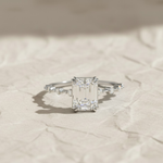 Load image into Gallery viewer, Lab Grown Diamond Emerald Cut Solitaire Ring 2.00ct F+ VS+ Gold Engagement Promise Anniversary Gift, Sustainable Luxury Diamond Ring