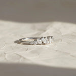 Load image into Gallery viewer, 14k Gold Lab Grown Diamond Ring, Shared Prong Wedding Band Jwalin Jewels