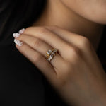 Load image into Gallery viewer, 14k Gold Lab Grown Diamond Ring, Shared Prong Wedding Band Jwalin Jewels