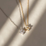 Load image into Gallery viewer, Floral Lab Grown Diamond Pendant Necklace, 14K Solid Gold Jwalin Jewels