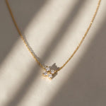 Load image into Gallery viewer, Floral Lab Grown Diamond Pendant Necklace, 14K Solid Gold Jwalin Jewels